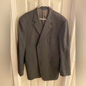 Burberry men’s suit jacket 48L dark blue.